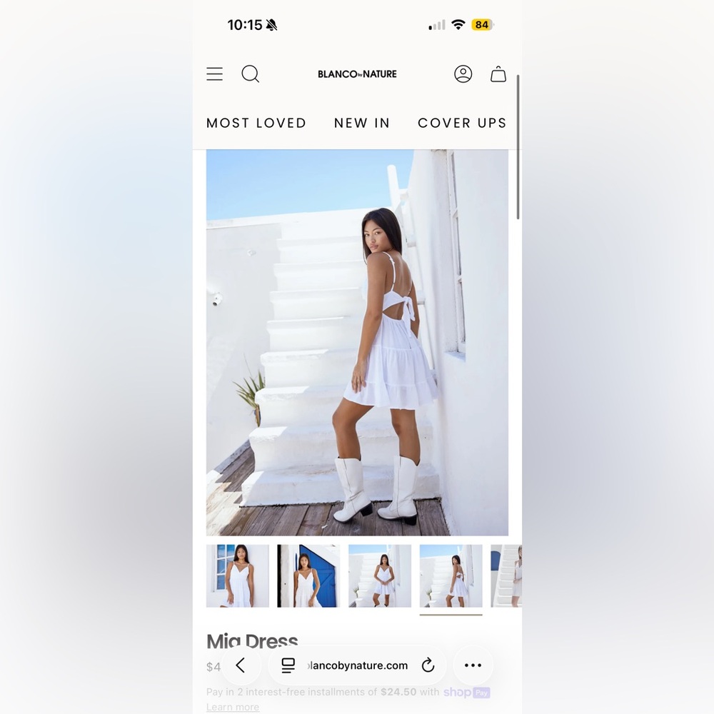 Blanco by nature white dress